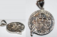 Escudo de Odin colgante de plata